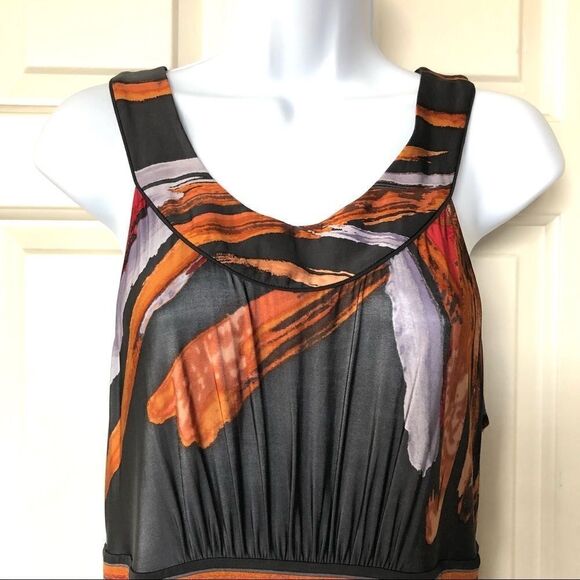 NWOT BCBG Maxazria Colorful Empire Sleeveless Dress - Picture 4 of 9